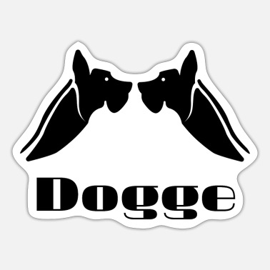 Bow Wow bulldog, dog, animal, bark, bow-wow, - Sticker