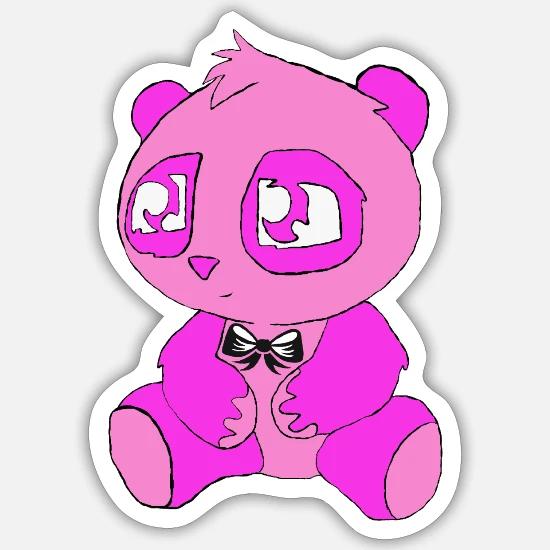 Bebe Panda Mignon Avec Noeud Papillon Bebe Panda Panda Bebe Autocollant Spreadshirt