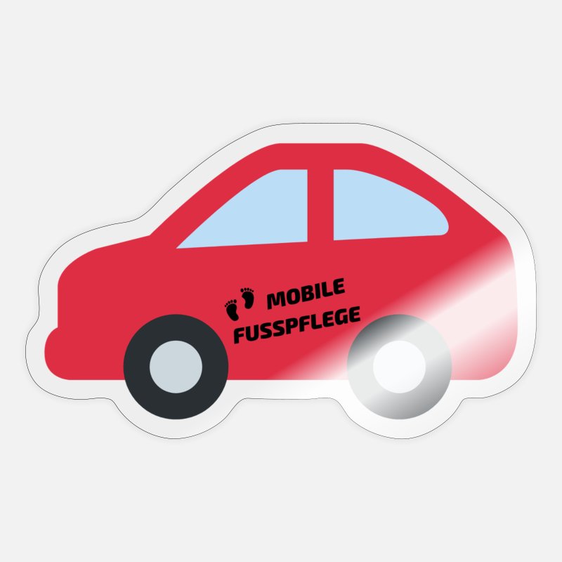 Mobile Fusspflege Design Auto Anpassbar Fuss Sticker Spreadshirt