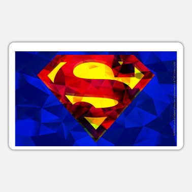 Superman S-Shield logo monochrome - Klistremerke