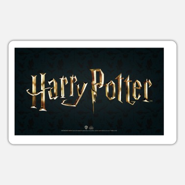 Harry Potter Filmlogo Gold - Sticker