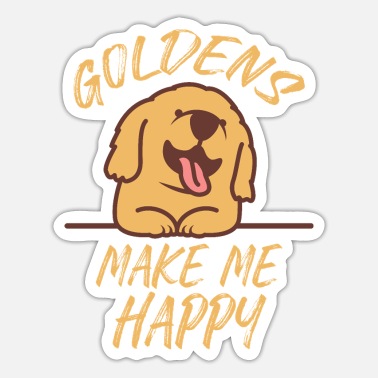 Golden Retriever Golden Retriever Golden Retriever Lover Golden - Sticker