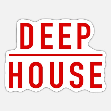 House Music Rotes Deep House - Sticker