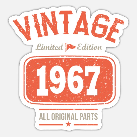 54 years vintage 1967 birthday gift 54 years' Sticker | Spreadshirt