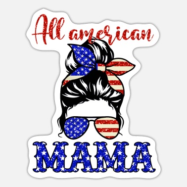 Matching Outfit All American Mama Matching Outfit - Sticker