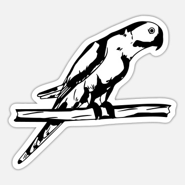 South America parrot - Sticker