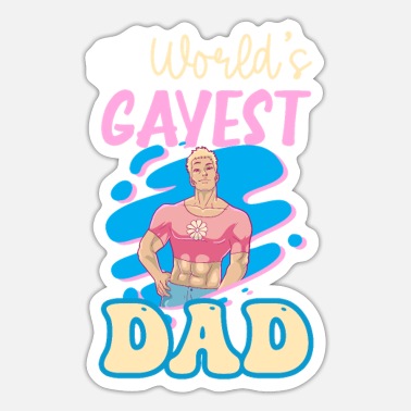 Lgbt Gay Daddy Worlds Gayest Dad - Sticker