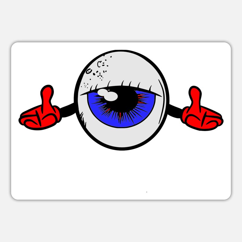 Alien Eyes Extraterrestrial Monster Hug' Sticker | Spreadshirt