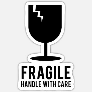 Fragile Handle With Care Stickers Unieke Designs Spreadshirt