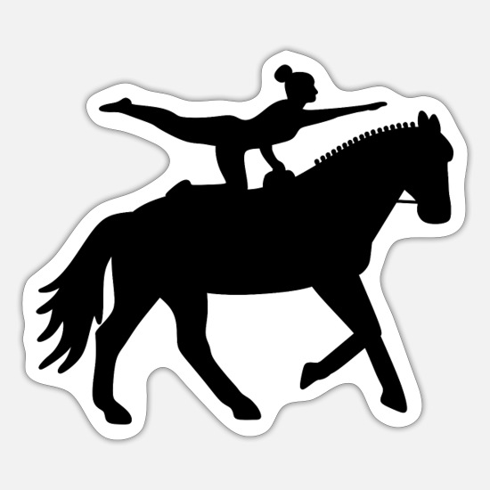 Volteggio Cavallo Equestre Acrobazia Equitazione Regalo Maglietta 