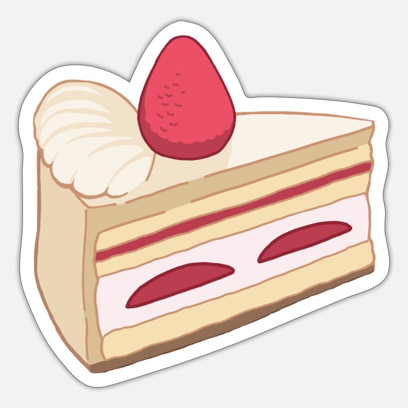 Strawberry cake 2' Sticker | Spreadshirt