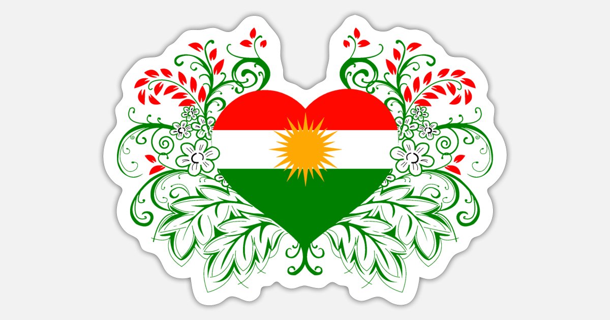 Patch Gestickte Flagge Yezidismus Yeziden Kurdisch Kurdistan 