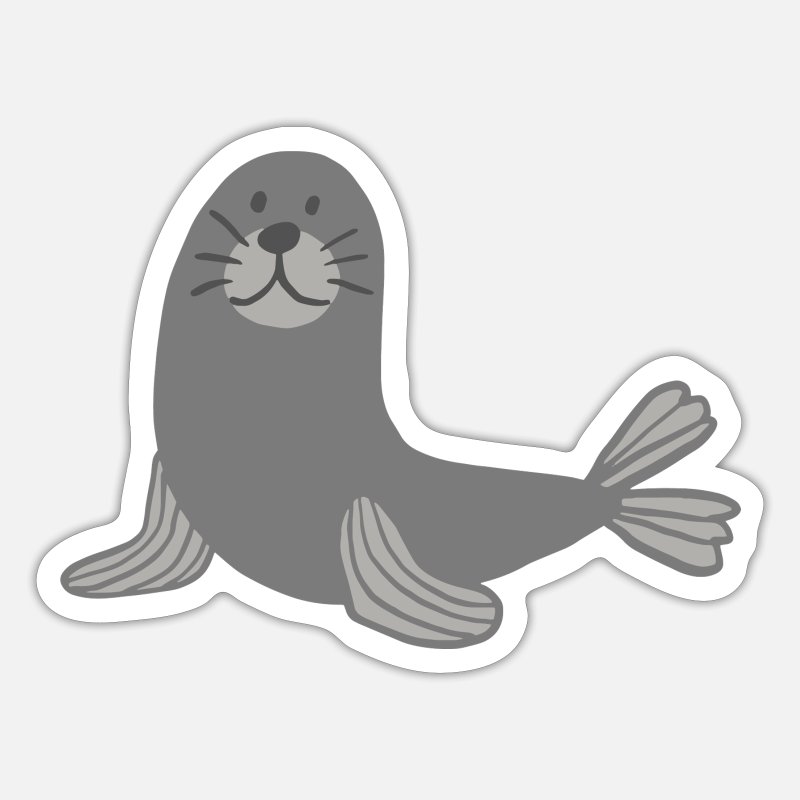 Cute seal - seal sea lion' Sticker | Spreadshirt