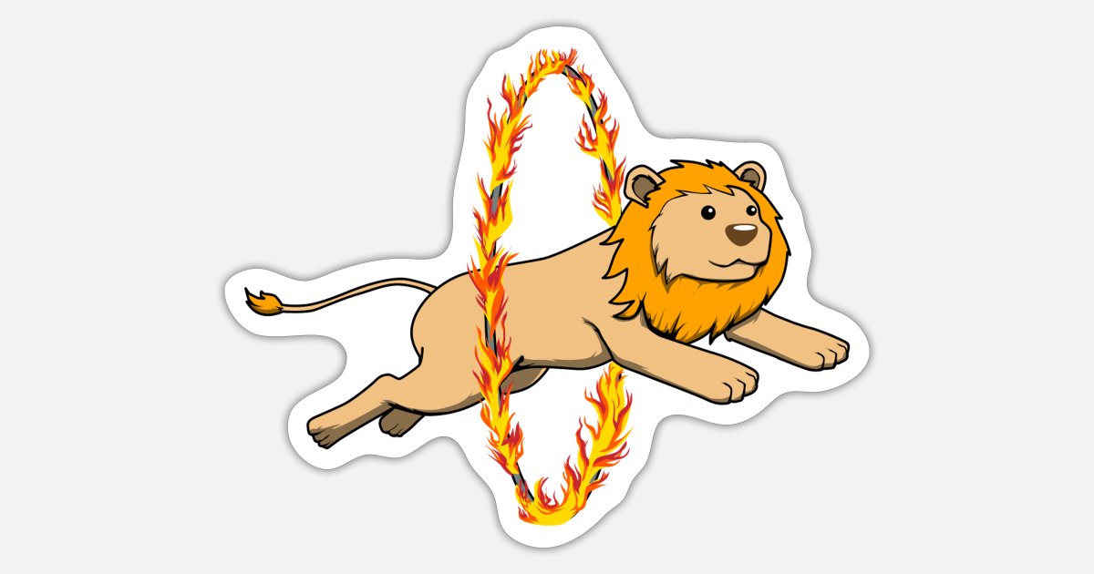 Lion Lion Tamer Africa Safari' Sticker | Spreadshirt