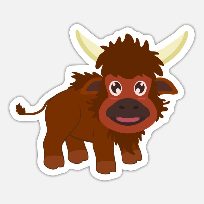 Bison buffalo' Sticker | Spreadshirt
