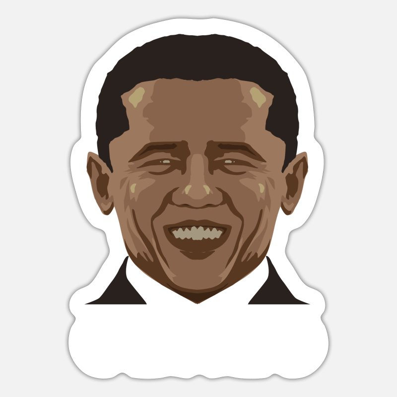 Funny Obama Meme Shirt President Barack Obama' Sticker | Spreadshirt