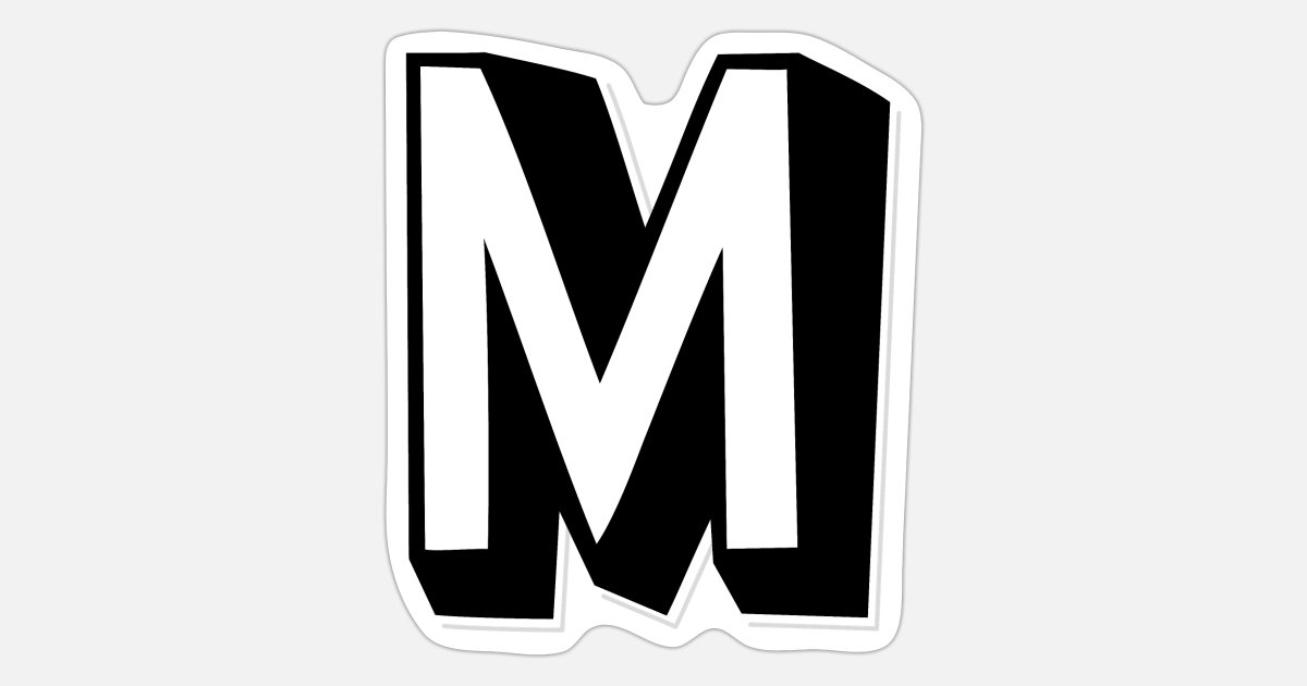 Letter M – Alphabet M' Sticker | Spreadshirt