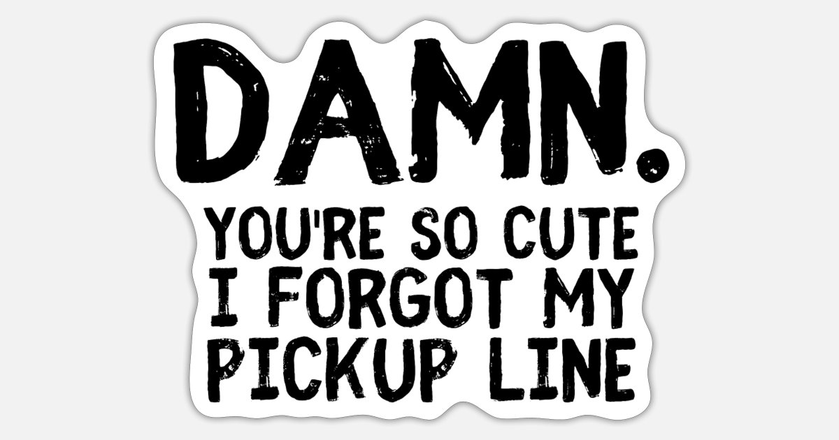 Funny make-up claim Flirting' Sticker | Spreadshirt
