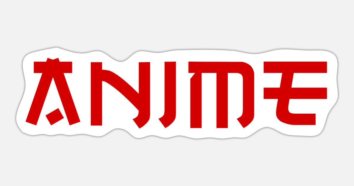 Anime logo' Sticker | Spreadshirt
