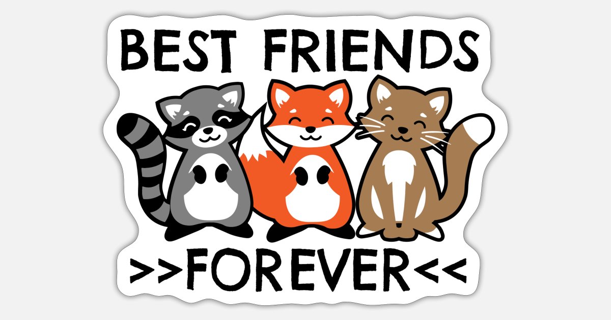 Best friends BFF Best friends forever gift' Sticker | Spreadshirt