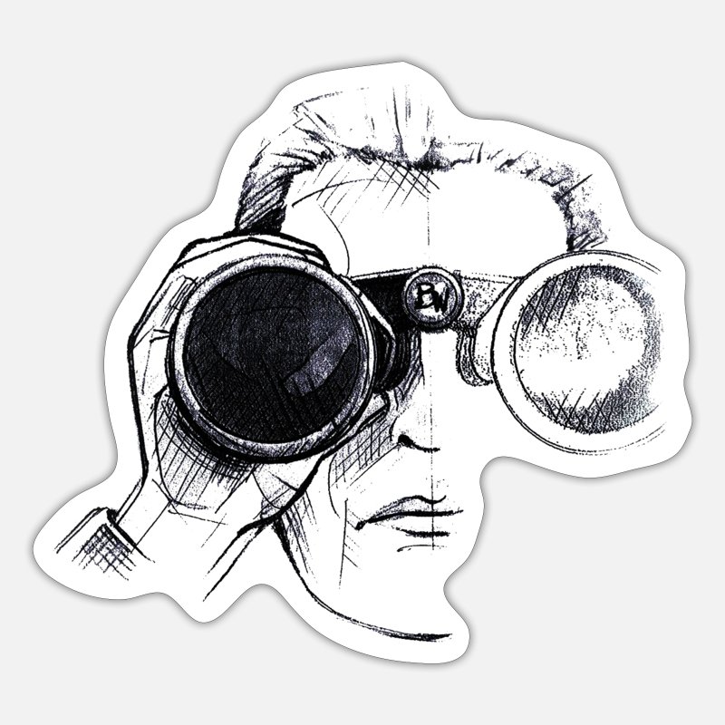personlighed Historiker torsdag Spionen med kikkerten.' Sticker | Spreadshirt
