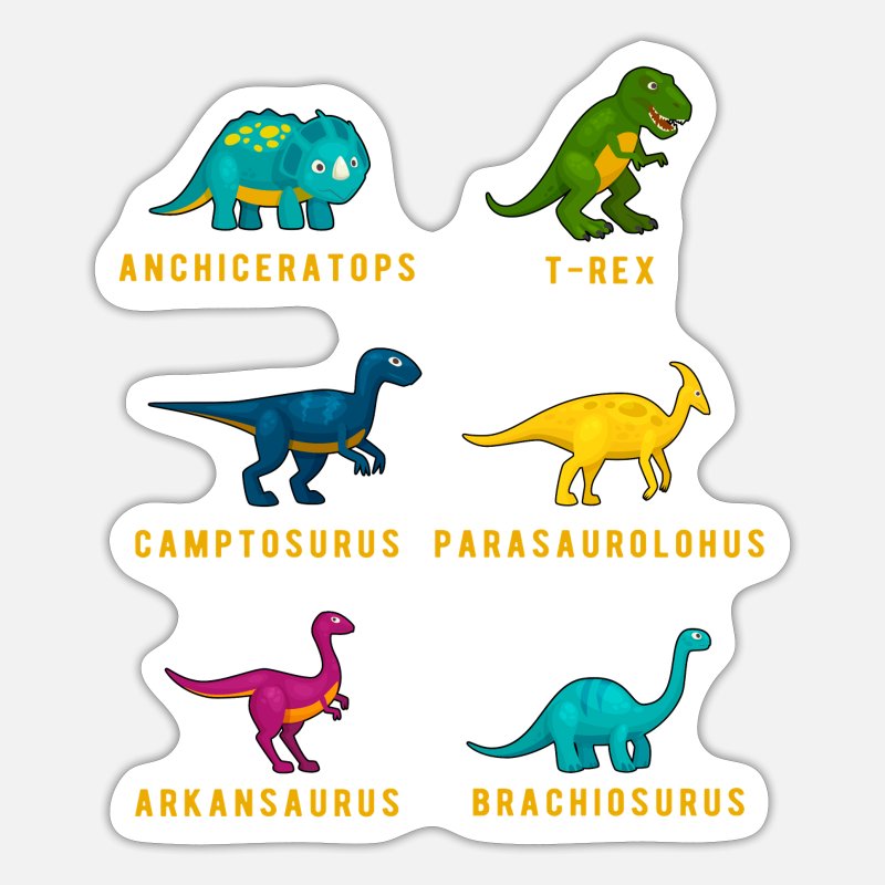 Dino Dinosaur Ancient Animals Gift Idea' Sticker | Spreadshirt