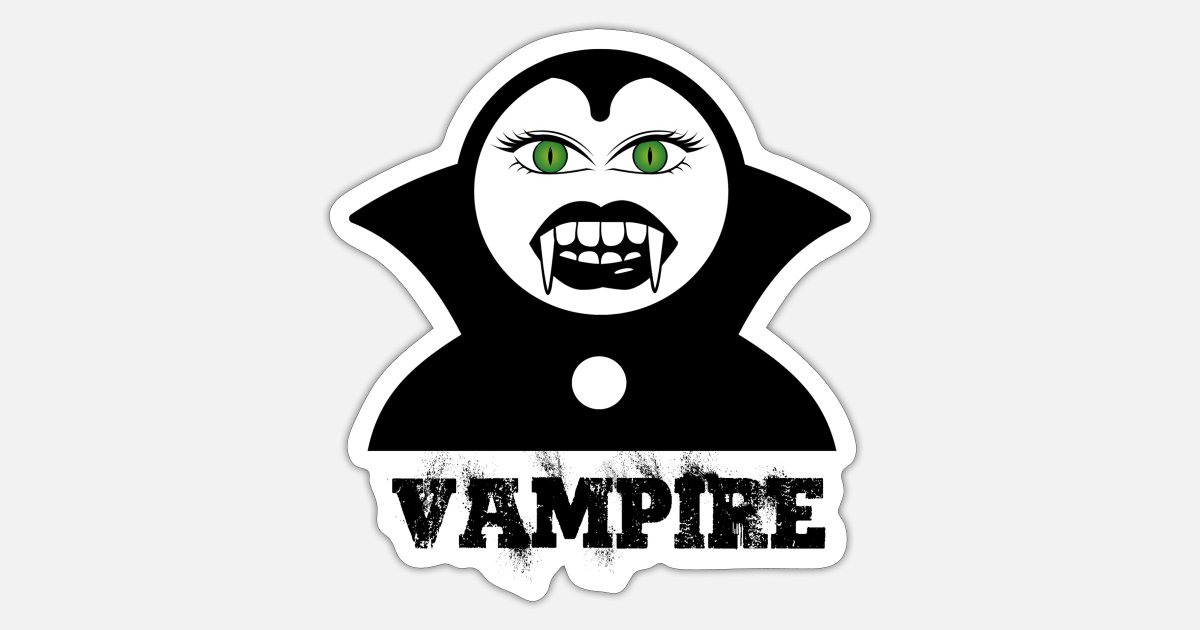 vampire, funny vampire, vampire t shirts, vampire' Sticker | Spreadshirt