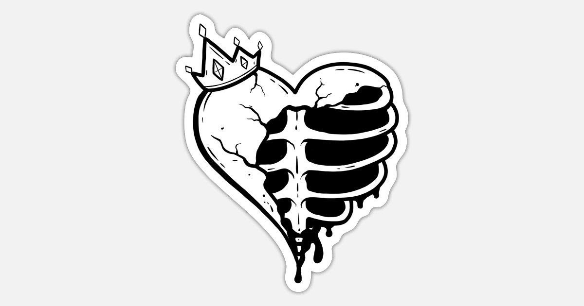 Flash tattoo heart' Sticker | Spreadshirt