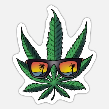 2 X Pegatinas De Vinilo 10cm-Cannabis Weed Marijuana sello regalo genial #5861 