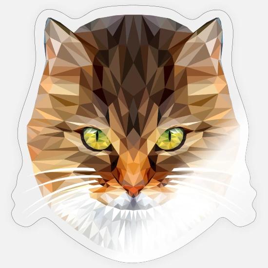 16 Envoyer Tete Chat Autocollant Spreadshirt