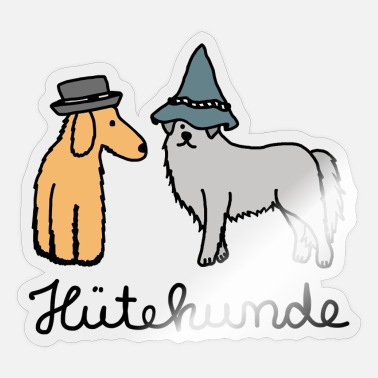 Huetehunde Hütehund Hunde mit Hut - Sticker