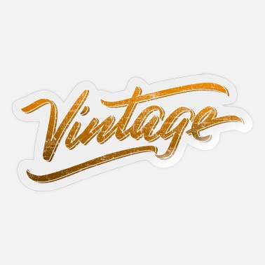 Vintage Vintage Logo - Sticker