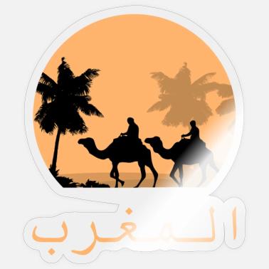 Maroc Maroc Caravane Dromadaire Autocollant Spreadshirt Maroc Maroc Caravane Dromadaire Autocollant Spreadshirt