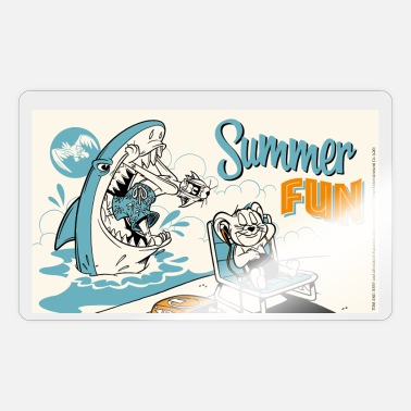 Tom and Jerry Summer Fun with Shark - Sticker