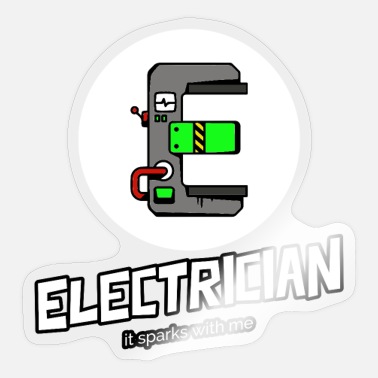 Electricity Electrician Electricity Electric Electrical Power - Sticker