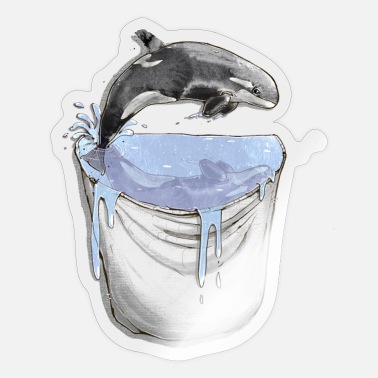 Schwertwal in der Tasche - Sticker