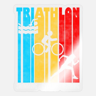 Triathlon triathlon, triathlon, triathlon humor - Sticker