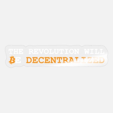 Revolution Bitcoin Revolution - White/Orange/US - Sticker