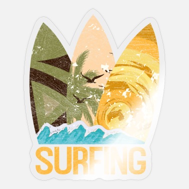 2 X Pegatinas De Vinilo 10cm-Surf California Coast USA América Regalo Genial #9816 