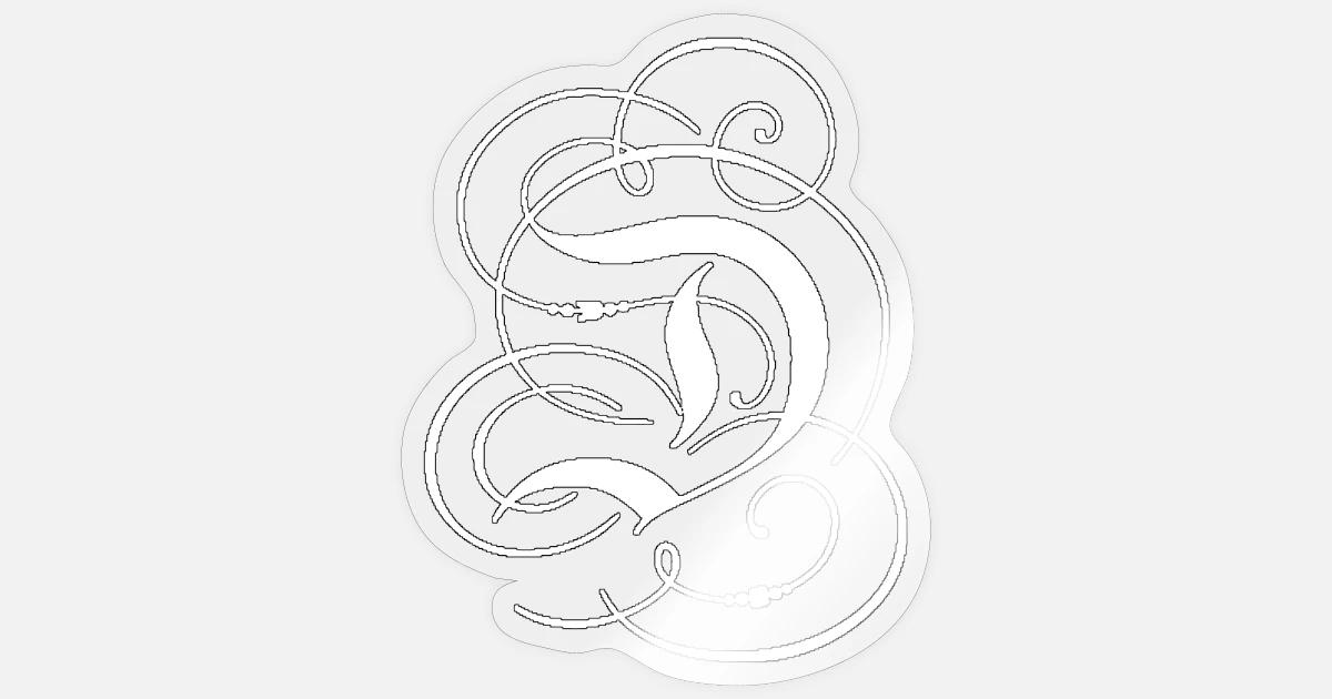 Cadeau De Lettre Initiale De Tatouage De Calligraphie D Autocollant Spreadshirt