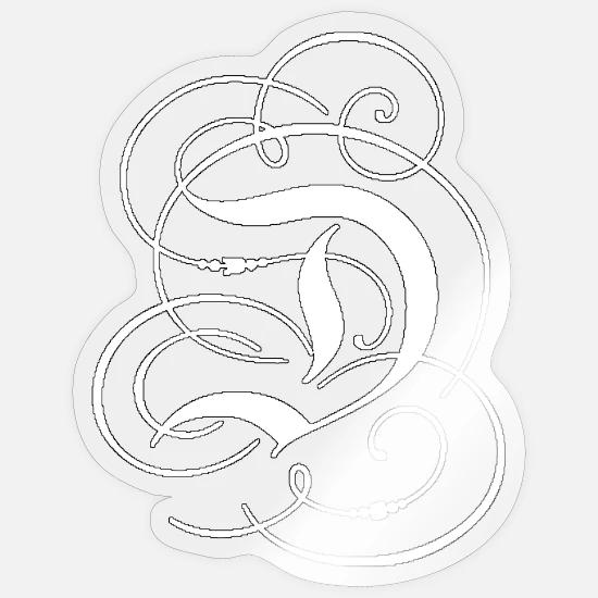 Cadeau De Lettre Initiale De Tatouage De Calligraphie D Autocollant Spreadshirt