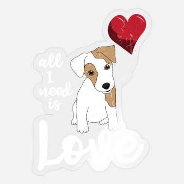 Süßer Plüschhund mit Mütze und Liebesherz Liebe Geburtstag Valentinstag 