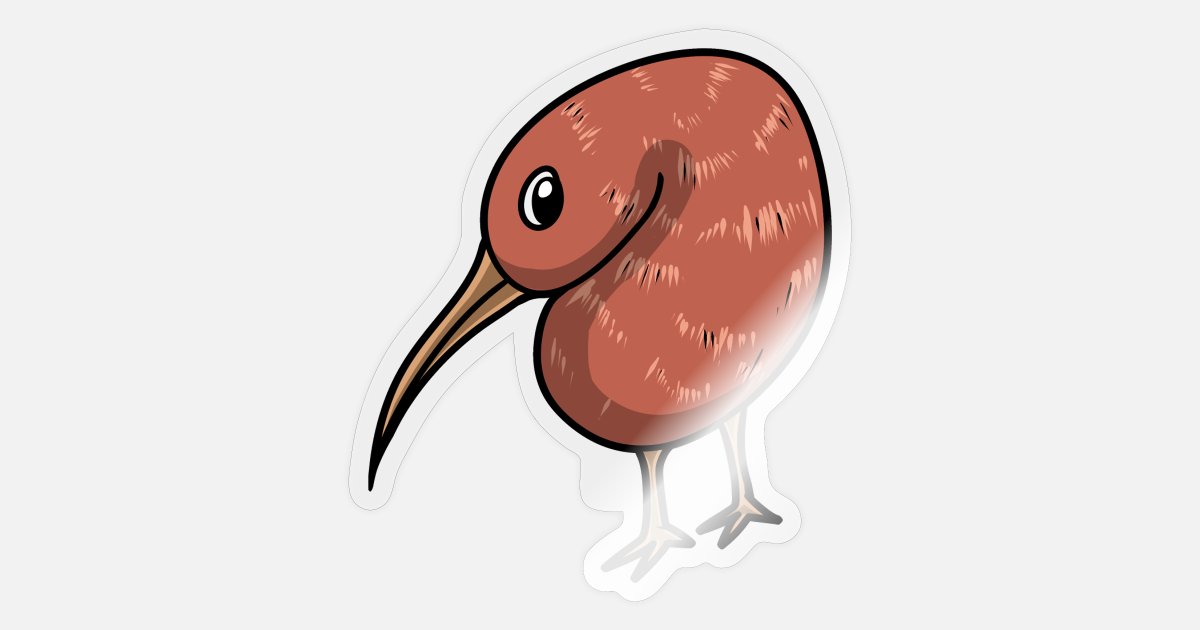 Kiwi Bird Birds Animals Animal Child Children Baby' Sticker | Spreadshirt