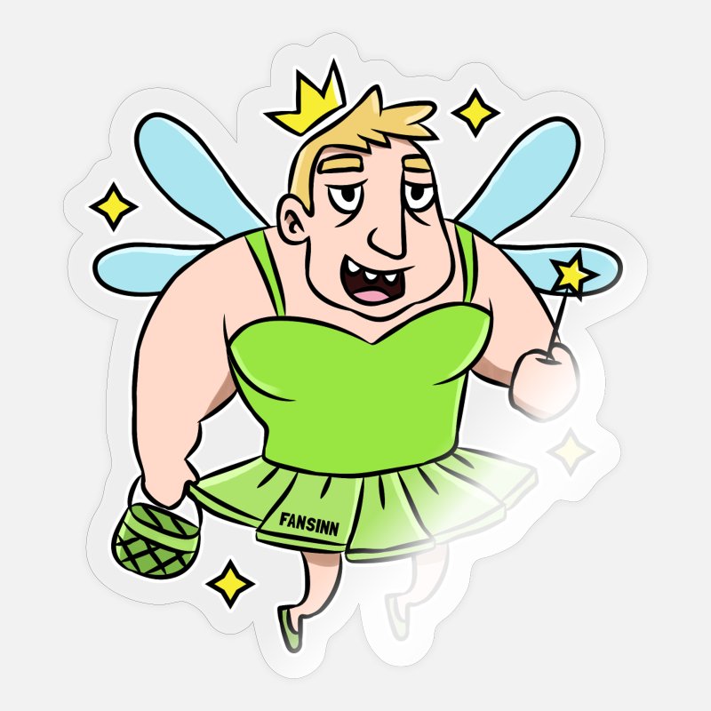 Tooth fairy funny mouth fairy tale magic kids gift' Sticker | Spreadshirt