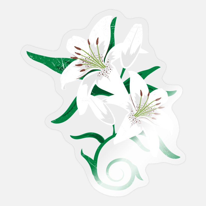 Idea de regalo de tatuaje de flor de lirio' Pegatina | Spreadshirt