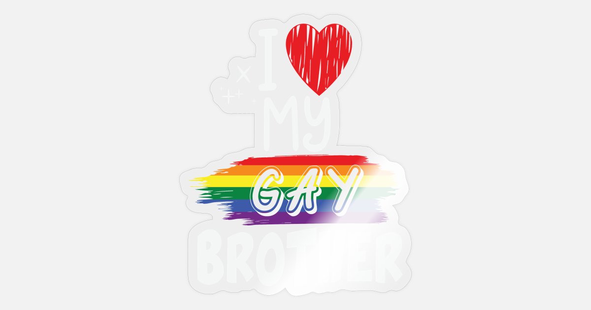 'LBGT Gay Lesbian Pride Proud Love' Sticker | Spreadshirt