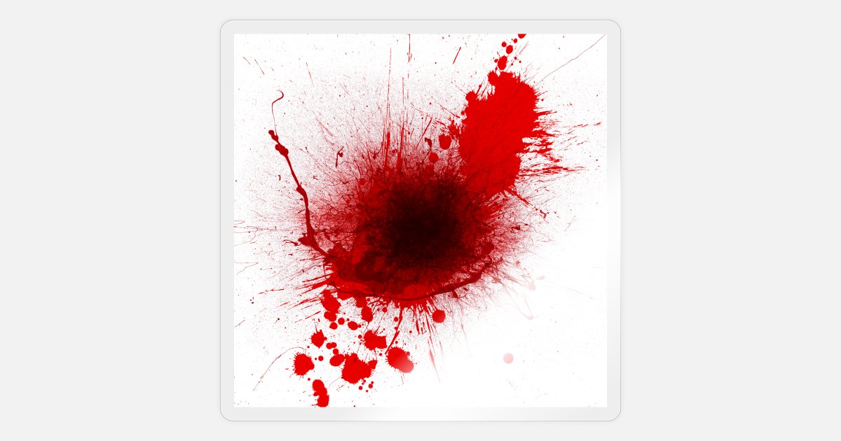 Blut Tropfen Aufkleber 30 cm x 11,3 cm Sticker 
