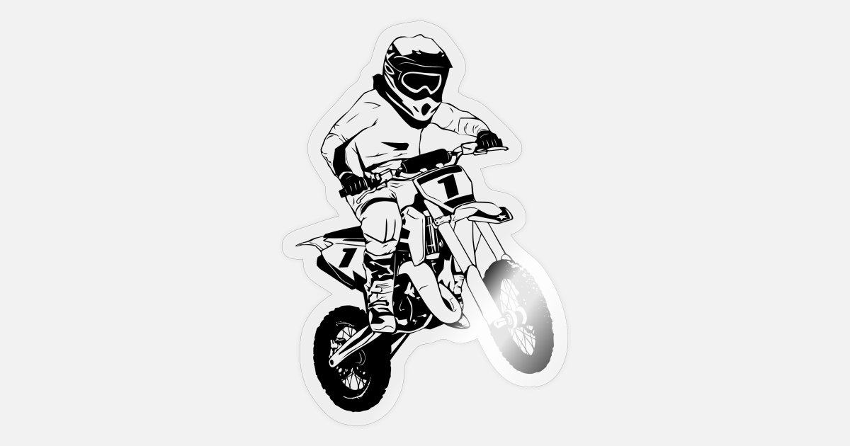 duidelijk efficiënt recept 'Motorcross voor kinderen - KIDS MX' Sticker | Spreadshirt