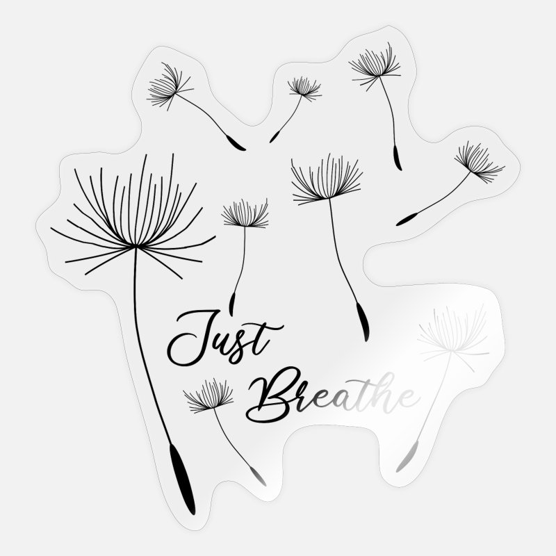 Just dandelion tattoo motif arrow Breathe blow' Sticker | Spreadshirt