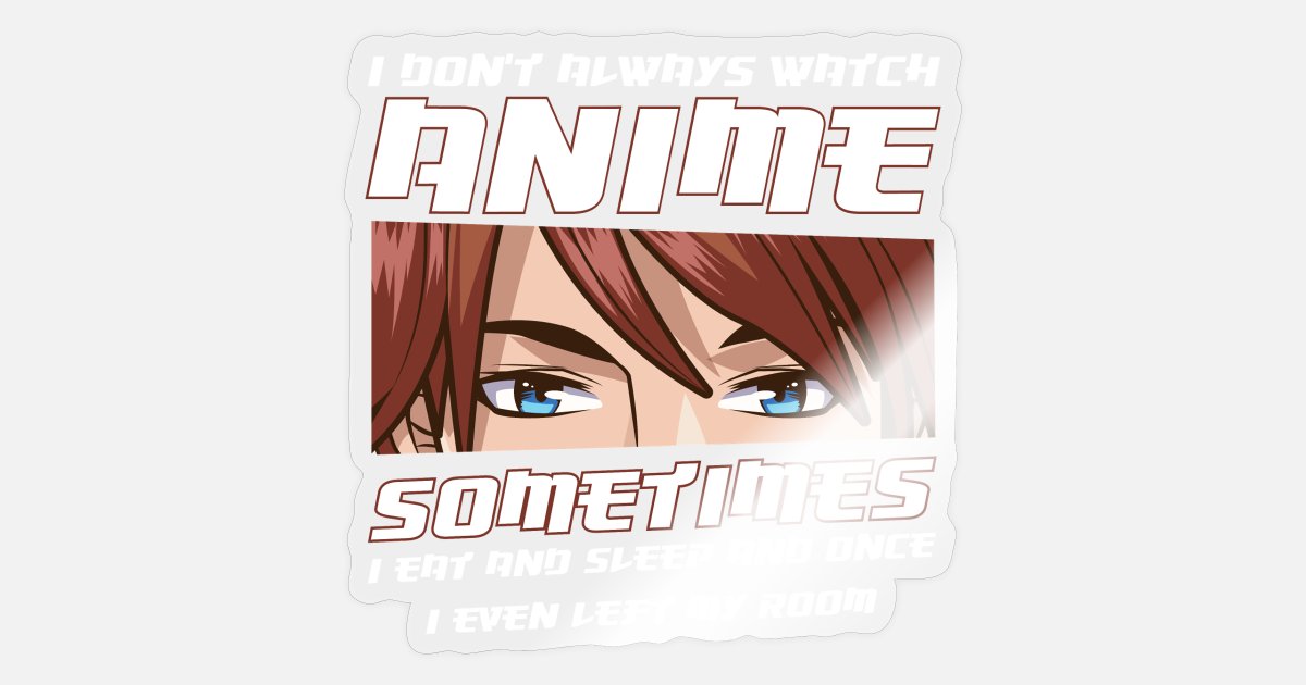 Anime Merch Anime Lovers Anime Art For Men Women' Sticker | Spreadshirt